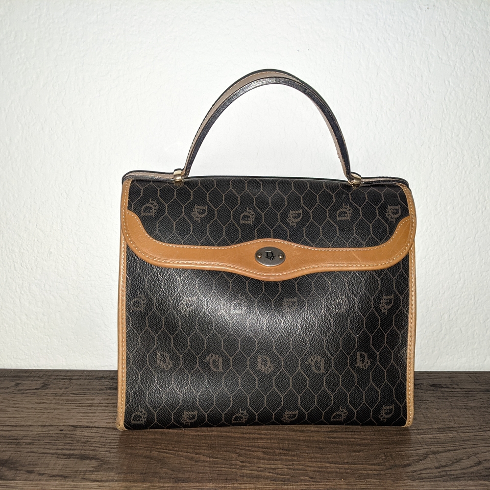 Vintage Christian Dior Cannage Satchel